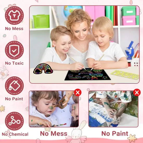 Scratch Rainbow Art Paper Set {3}