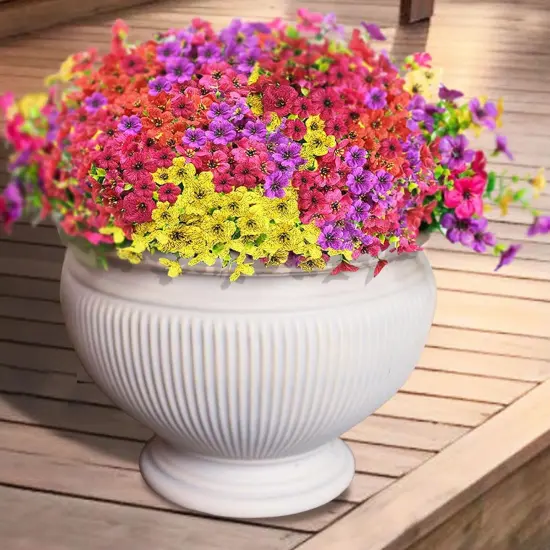 Artificial Fall Flowers for Outdoors -10 PCS {1}