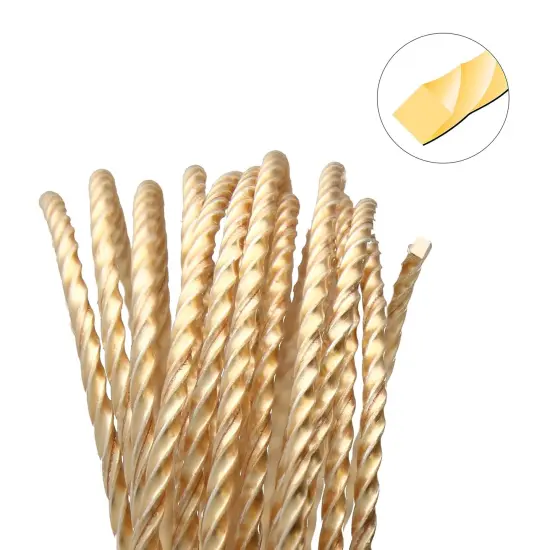The Beadsmith Twisted Craft Wire - Wire Elements - Medium Temper - 18 Gauge, 8 Ft Coil - Gold Color - Beading Wire Used for Jewelry Making, Wire Wrapping, and Other DIY Arts & Crafts {1}