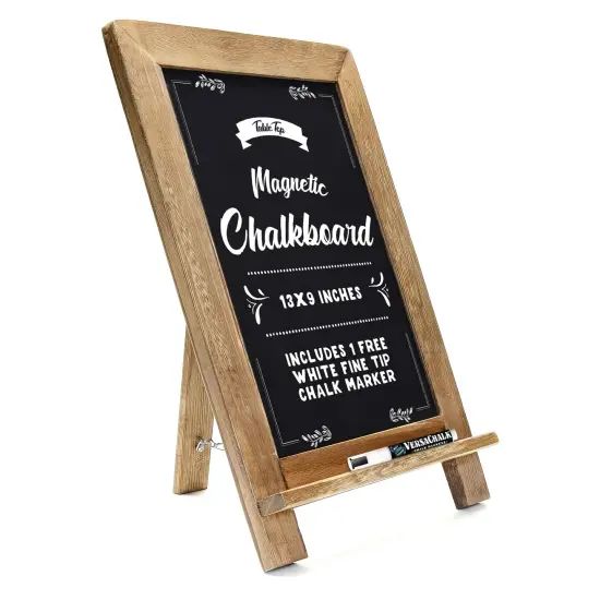VersaChalk Kickstand Tabletop Chalkboard - 13"x9" {1}