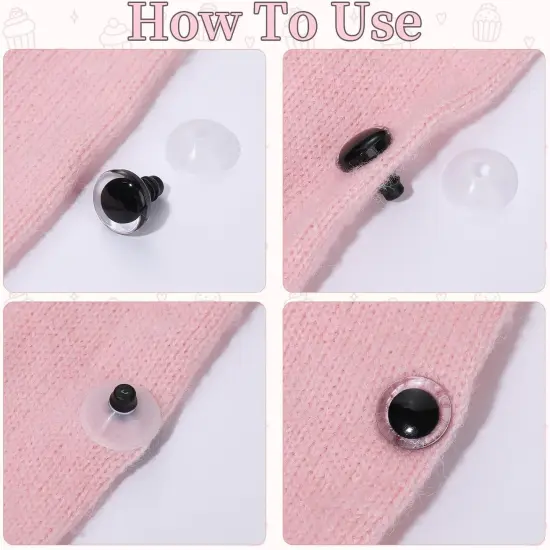 100PCS 18mm Clear Safety Eyes {3}