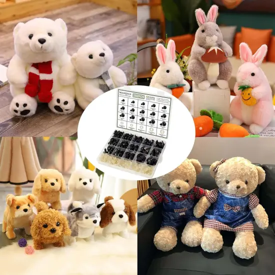 294PCS Safety Eyes for Amigurumi, 6-20mm, 8 Sizes Safety Eyes {4}