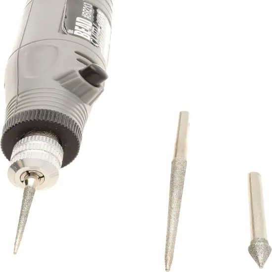 The Beadsmith Electrical Bead Reamer &ndash; 3 Interchangeable Diamond Coated Tips &ndash; 24 Volt DC &ndash; Variable Speed Control &ndash; Tools for Opening & Enlarging Holes & Softening & Smoothing Rough Edges {2}