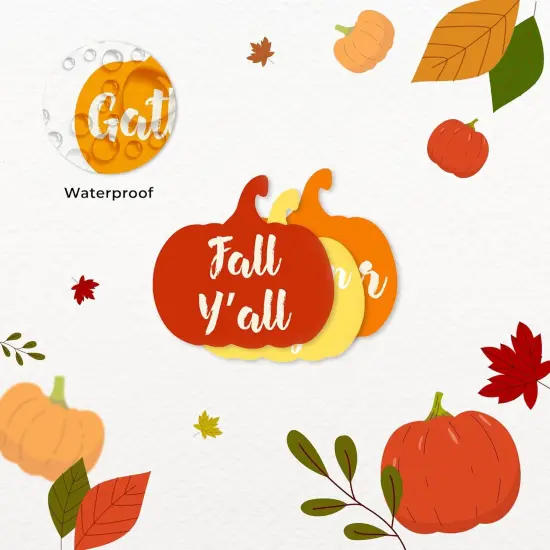 Pumpkin Fall Stickers {2}