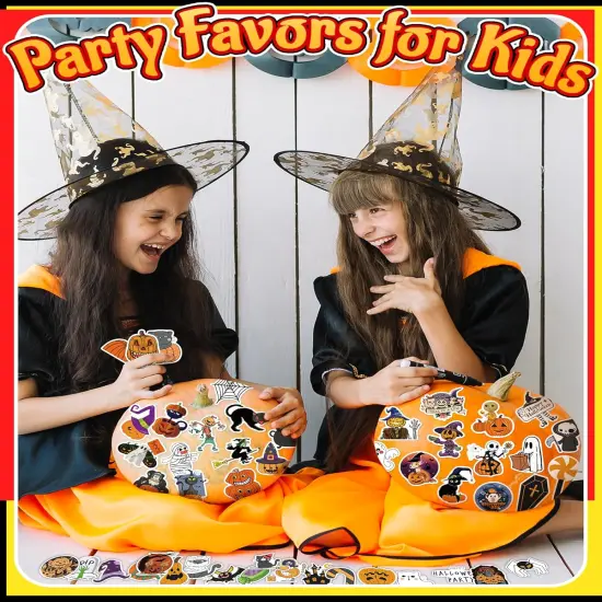 300 Pcs Halloween Pumpkin Stickers for Kids {4}