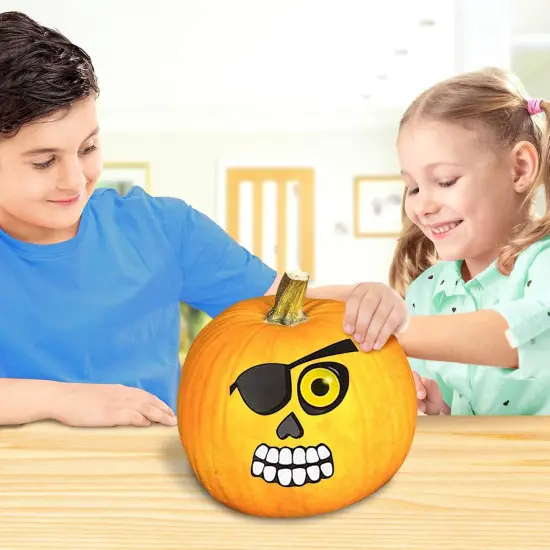 Halloween Pumpkin Stickers for Decorating {4}