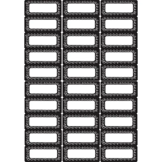 Die-Cut Magnetic Foam Chalk Loop Labels/Nameplates, 30 Pieces {1}