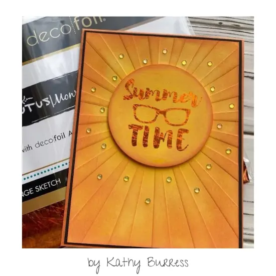 Deco Foil Adhesive Transfer Sheet by Brutus Monroe 5.9"X5.9"-Summer Sizzle {7}