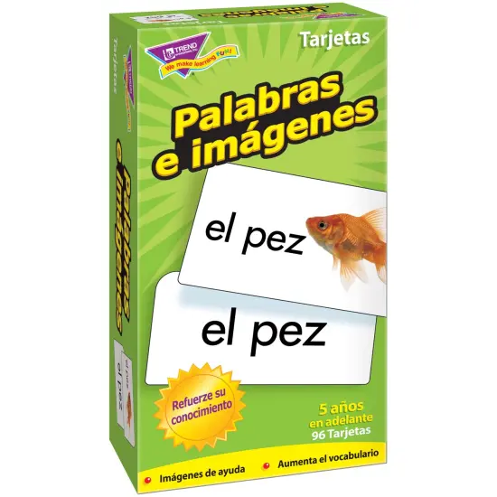 Palabras e im&aacute;genes (SP) Skill Drill Flash Cards {1}