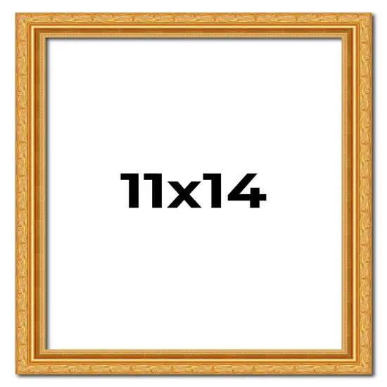 11x14 Museum-Quality Picture Frame with UV-Resistant Acrylic & Acid-Free Backing, Available in 4 Finishes - Gold, Silver, Bronze, and Black {1}