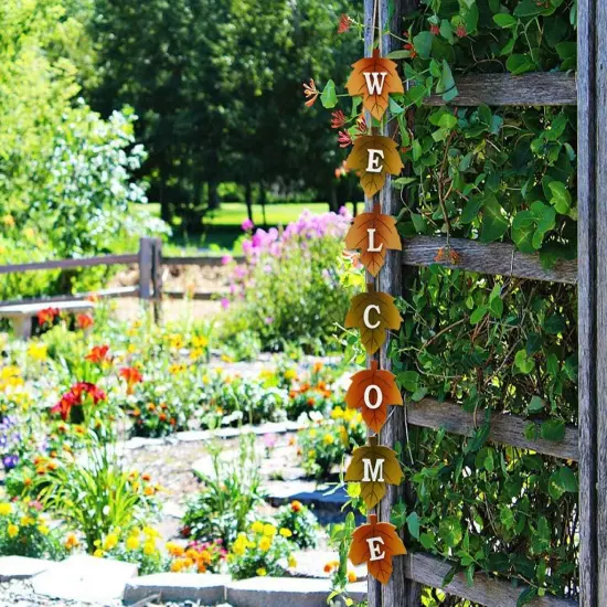 Wood Fall Welcome Signs {3}