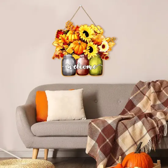 Fall Welcome Sign for Front Door Decorations (	Style1) {6}