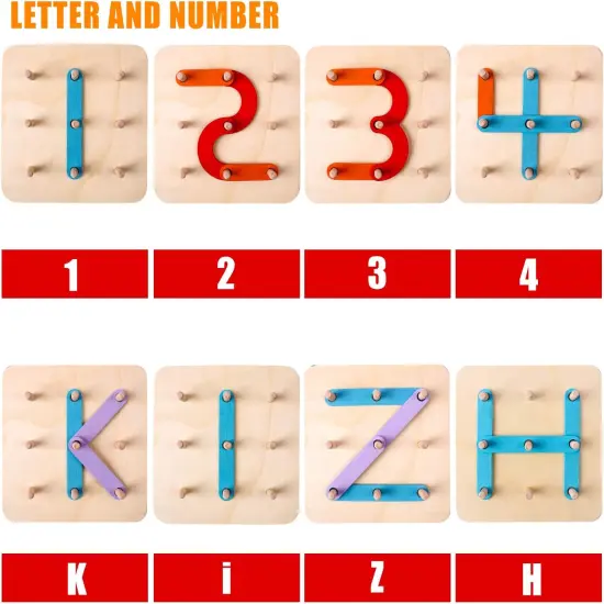 Wooden Letter and Number Construction Activity Set {2}