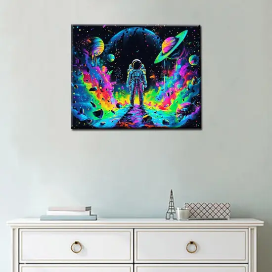 Galaxy Nebula Paint by Number for Beginner DIY Astronaut Acrylic Paint by Numbers for Adults Universe Paint by Number Oil Hand Painting Art Crafts for Home Wall Art Decor 16x20 (Frameless) {3}
