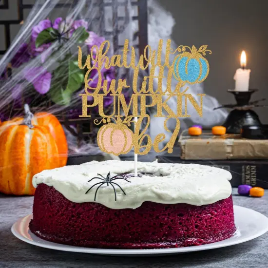 What Will Our Little Pumpkin Be Cake Topper {3}