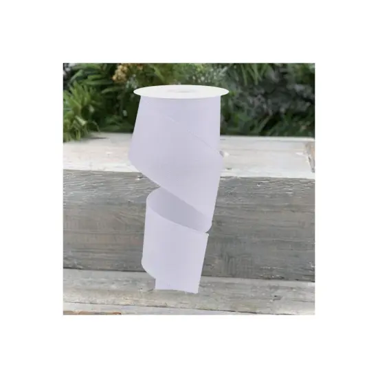 2.5" Crystal Shine Ribbon: White (10 Yards) {4}