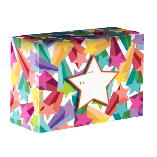 Pack/6: Bright Stars Theme Mailing Box - 12 x 6 x 9" {1}