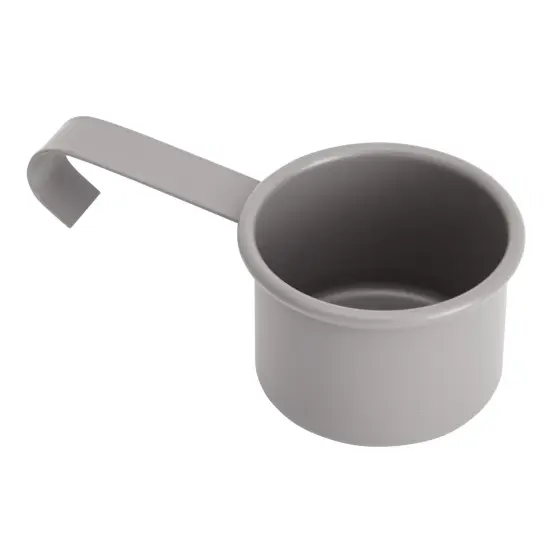 Laundry Detergent Container for Powder, Beads, and Pods, White Laundry Canister with Scoop for Bathroom Organizing and Storage, Modern Farmhouse Design, 100 Ounce Capacity (Gray, 7 x 9 x 6 in) Grey {6}