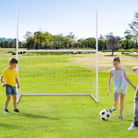 2-in-1 Kids Soccer & Football Goal &ndash; UPVC Frame with Heavy-Duty Net & Ground Stakes {2}