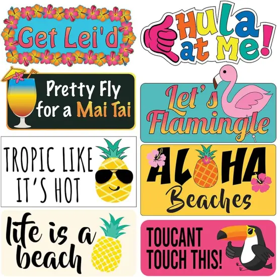40 pcs Luau Party Photo Prop Set {4}