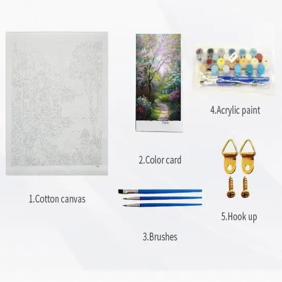 DIY Paint by Numbers Kit for Beginners and Advanced Painters, Oil Painting kit for Adults, Drawing Paintwork with Paintbrushes (No Frame) 16x20 inch {2}