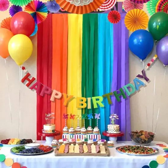 Pre-Strung Felt Happy Birthday Banner Sign Felt Ball Happy Birthday Wall Decoration Party Garland {3}