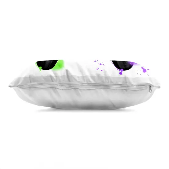 Stupell Industries Gamer with Paint Smear Decorative Printed Pillow design by Marcus Prime, 14 x 7 x 20 {2}