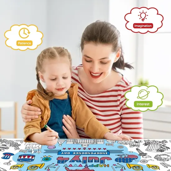 4th of July Giant Coloring Poster/Tablecloth {3}