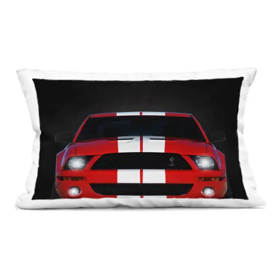 Stupell Industries Iconic Red Sports Car Decorative Printed Pillow design by Mark Rogan, 14 x 7 x 20 {1}