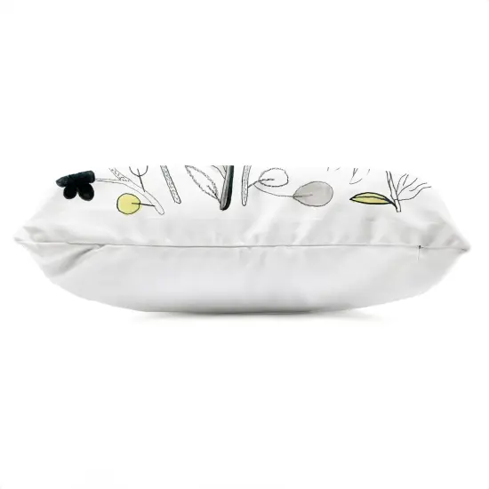 Stupell Industries Simple Drawn Nature Sprigs Outdoor Printed Pillow design by Ashley Davis, 14 x 7 x 20 {3}