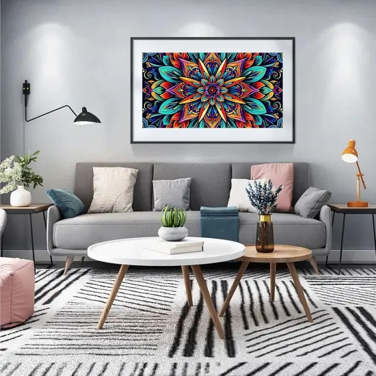 Large Diamond Art Kits for Adults - 5D Mandala Diamond Painting Kits for Adults, DIY Full Drill Large Mandala Diamond Art Painting, Gem Painting Kit for Home Wall Decor 27.5 X 15.7 Inch {5}