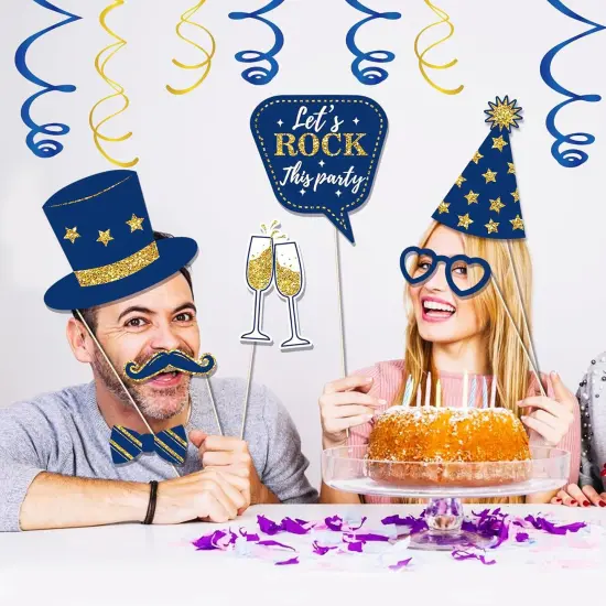 36 PCS Birthday Photo Booth Props Party Supplies {4}