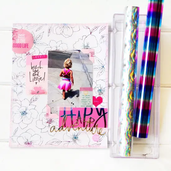 Heidi Swapp Minc Reactive Foil 12" X 6'-Silver Square 6' Roll {4}