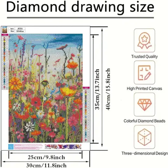 Sea of Flowers 5D Diamond Painting Dots Art Kits {5}