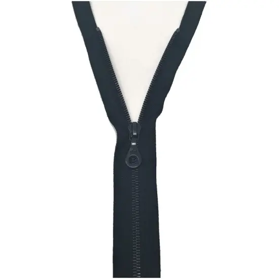 Zipper Black 9" Gun Metal 4MM Closed Bottom {4}