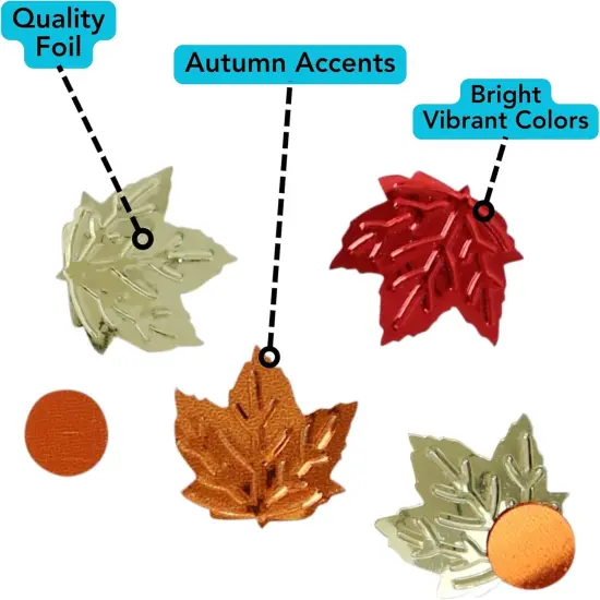 Autumn Leaves Confetti, Bulk Party Foil, 3,000-Count {4}