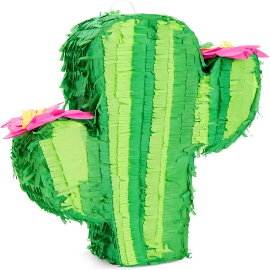 Cactus Pinata for Kids Birthday, Baby Shower, Cinco de Mayo, Mexican Fiesta Party Decorations (Small, 16.5 x 11.5 x 3 In) {1}