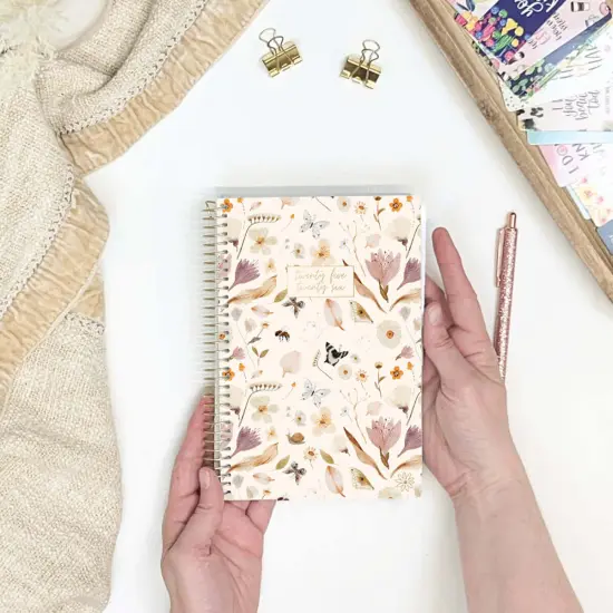 bloom daily planners 2025-26 Academic Planner, Soft Cover, 5.5" x 8.25", Butterfly Garden {3}