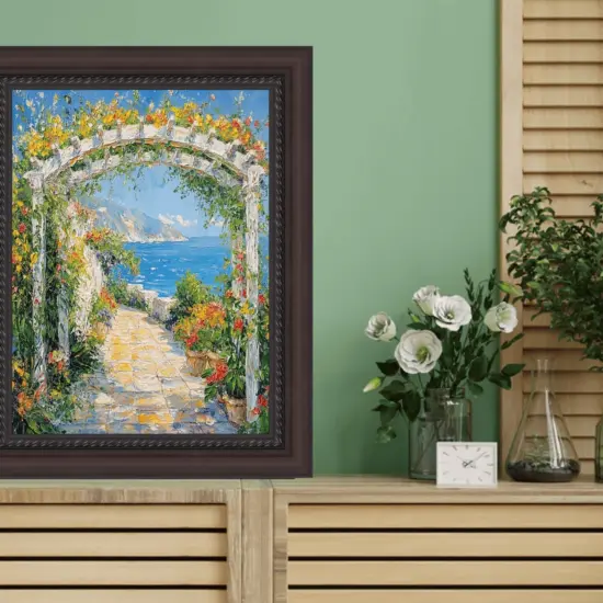 Traditional Diploma Mahogany Rope Picture Frame 32x48 frame {5}