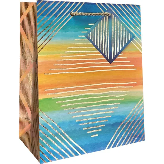 Pack/6: Modern Ombre Gift Bag - 8 x 4 x 10" {1}