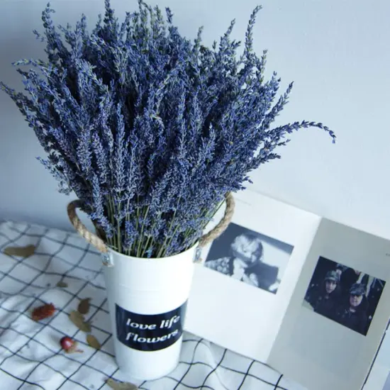 Natural Lavender Bundles, Freshly Harvested 200+ Stems Dried Lavender Bunch 16" - 18" Long, Decorative Flowers Bouquet for Home Decor {3}