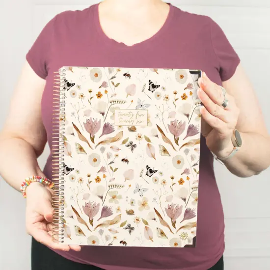 bloom daily planners 2025-26 Academic Planner, Hard Cover, 8.5" x 11",Butterfly Garden {2}