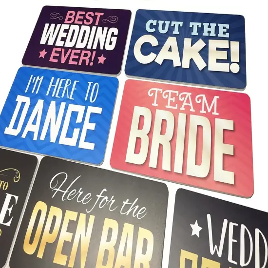 Photo Booth Props Wedding Parties Decorations Set DIY Water Proof Photo Booth Great Addition to Any Photo Booth Rental Fun Photo Booth Props, 6 Count PVC Photo Booth {4}