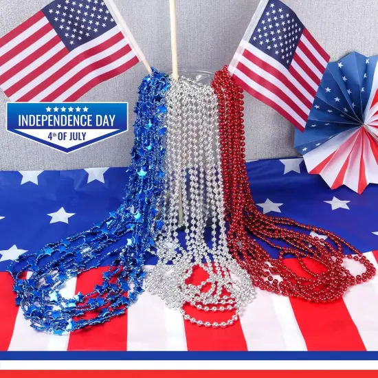 4th of July Beaded Necklace {3}