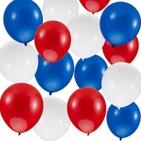 30Pcs Red White and Blue Balloons - 4th of July Decorations Independence Day Patriotic Anniversary De Fiestas Balloons for Birthday Party Balloons Decoration 12 Inch {1}