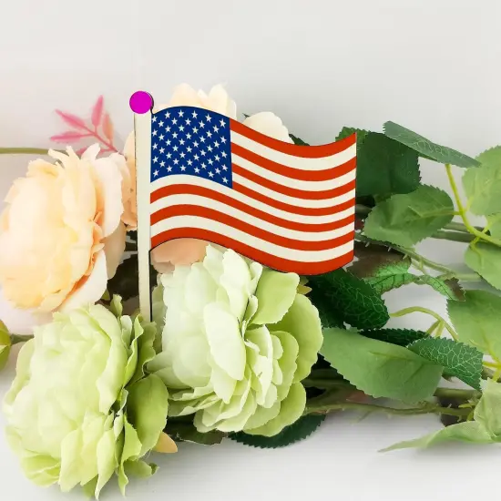 30 Pack 4 Inch Wood Flag Crafts Unfinished {3}