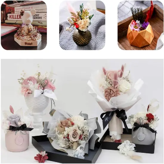 3 Packs Real Natural Dried Flowers for Making Mobile Phone Case Candle Handmade Crafts Epoxy Resin Pendant Necklace Jewelry DIY Accessories {5}