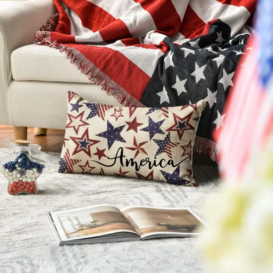 Throw Pillow Cover for 4th of July Decorations {5}