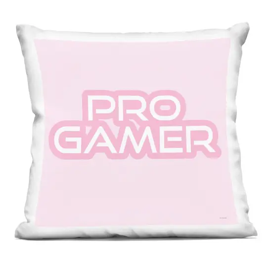 Stupell Industries Pastel Pink Pro Gamer Decorative Printed Pillow design by Yass Naffas Designs, 18 x 7 x 18 {1}