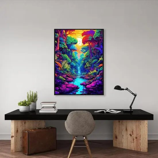 Diamond Painting Kits for Adults, Abstract Scenery Round Gem Art for Gift Wall Decor (12x16Inch) {3}